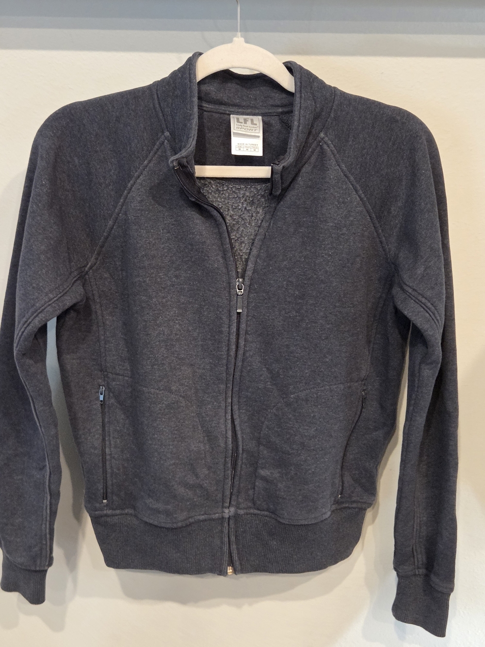 Lady FootLocker Sport Women's Full-Zip Sweater Jacket - Charcoal
